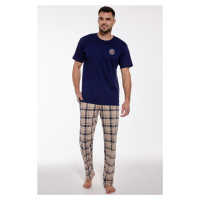Pánské pyžamo Cornette Canada - bavlna Tmavě modrá