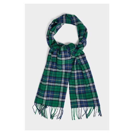 ŠÁLA GANT MULTI CHECK SCARF FOREST GREEN