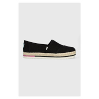 Espadrilky Toms Alpargata Platform Rope černá barva, 10017831