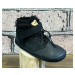 Pegres Barefoot BF40 Dětské zimní kotníkové boty černé