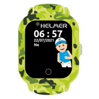 Helmer Chytré dotykové hodinky s GPS lokátorem a fotoaparátem - LK 710 4G zelené