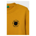 Dětská mikina United Colors of Benetton žlutá barva, s potiskem
