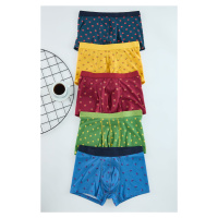 Trendyol 5 Pack Patterned/Plain Pack Boxers