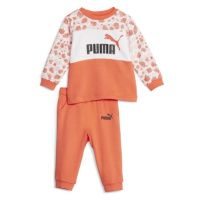 Puma ESSENTIALS MIX MTCH Dětská sportovní teplákovka, oranžová, velikost