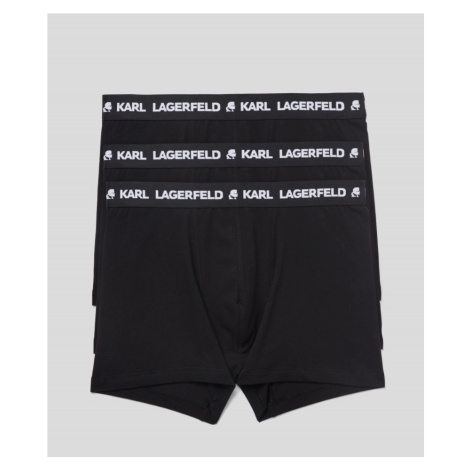 Spodní prádlo karl lagerfeld logo trunk set 3-pack černá