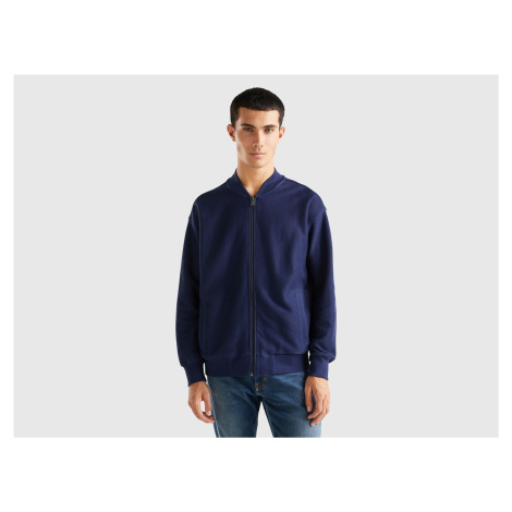 Benetton, Zip-up Sweat Bomber Jacket United Colors of Benetton