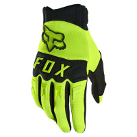 FOX Motokrosové rukavice FOX Dirtpaw MX22 - fluo žlutá