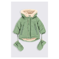 Dětská bunda Coccodrillo zelená barva