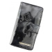 Krásná elegantní kožená peněženka s motýlky Linda, černá