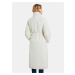 Desigual bílé zimní prošívaná kabát Granollers