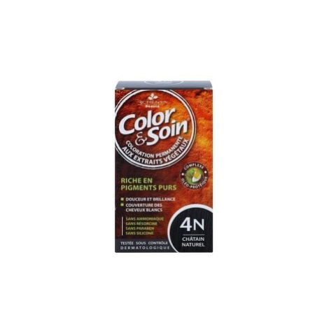 Barva Color&Soin 4N - přírodní hnědá 135ml Les 3 Chénes