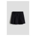 H & M - Skládaná áčková sukně - černá