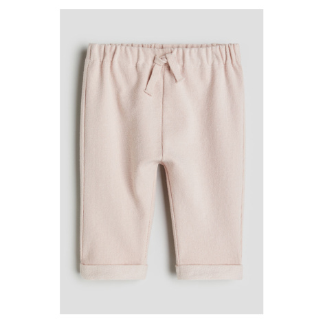 H & M - Froté kalhoty typu jogger - růžová H&M