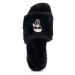 Dámské kožešinové pantofle Karl Lagerfeld SALOTTO II IKONIC TWIN SLIP BLACK