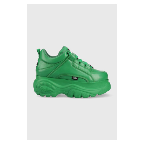 Kožené sneakers boty Buffalo 1339-14 2.0 zelená barva, 1533299