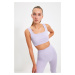 Trendyol Lilac Seamless/Seamless Pile Sports Bra with Lightweight Support/Shaping Sports