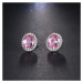 Sisi Jewelry Náušnice Swarovski Elements Sophie Rose E1290-ET-G210(4) Růžová