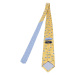 Pánská hedvábná kravata Rietti Ryan - žlutá