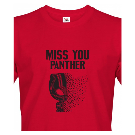 Pánské tričko s potiskem Miss You Panther BezvaTriko