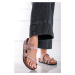 Světle růžové kožené pantofle Mayari Nubuck Leather