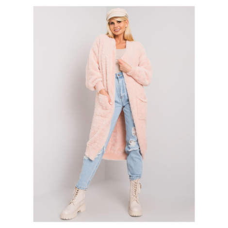RUE PARIS Light pink fur cape with pockets Fashionhunters