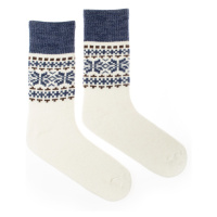 Vlněné ponožky merino Vlnáč Dvojvločka modrohnědý Fusakle