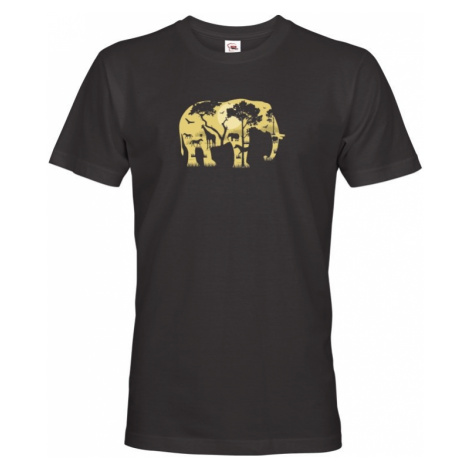 Pánské tričko Elephant - ideální tričko pro cestovatele BezvaTriko