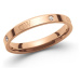 Daniel Wellington Originální bronzový prsten s krystaly Classic Lumine DW004002 60 mm