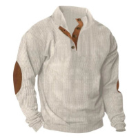 Manšestrový pánská bunda typu svetr s originálním límcem