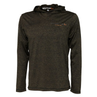 Savage Gear Mikina Fighter Stretch Hoodie Burnt Olive Melange