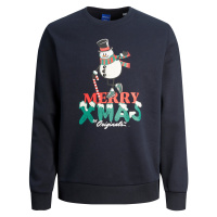 Jack&Jones Pánská mikina JORXMAS Standard Fit 12247523 Sky Captain