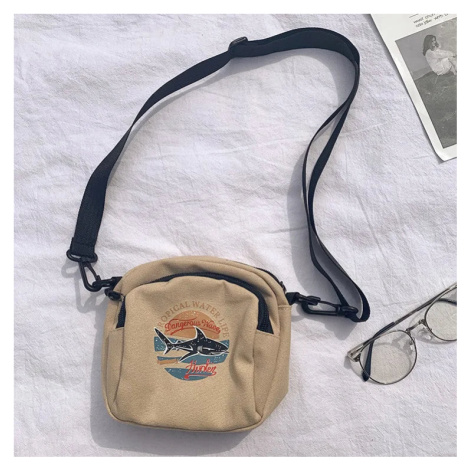 Malá dámská plátěná taška přes rameno na telefon a drobnosti