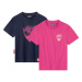 lupilu® Dívčí funkční triko, 2 kusy (růžová/námořnická modrá)