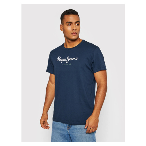 Pepe Jeans pánské modré tričko PM508208595 S