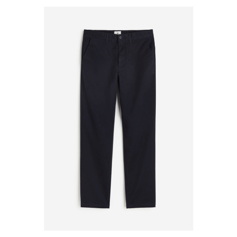 H & M - Bavlněné kalhoty chino Slim Fit - modrá H&M