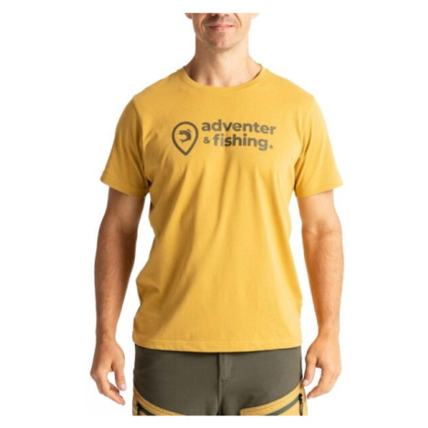 ADVENTER & FISHING COTTON SHIRT Pánské tričko, hnědá, velikost ADVENTER&FISHING