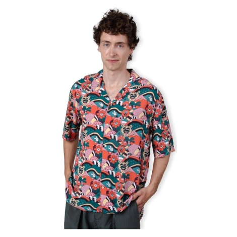 Brava Fabrics Yeye Weller Aloha Shirt - Red ruznobarevne