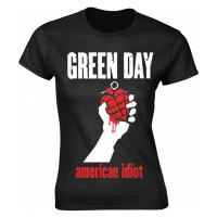 Green Day tričko, American Idiot Heart Girly BP Black, dámské