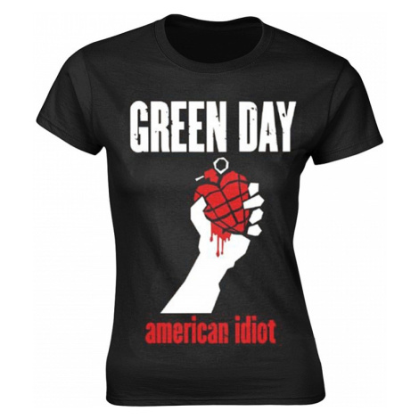 Green Day tričko, American Idiot Heart Girly BP Black, dámské PLASTIC HEAD