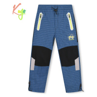 Chlapecké plátěné kalhoty - KUGO FK7601, tyrkysová Barva: Tyrkysová