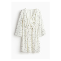 H & M - MAMA Šifonové šaty na kojení - bílá