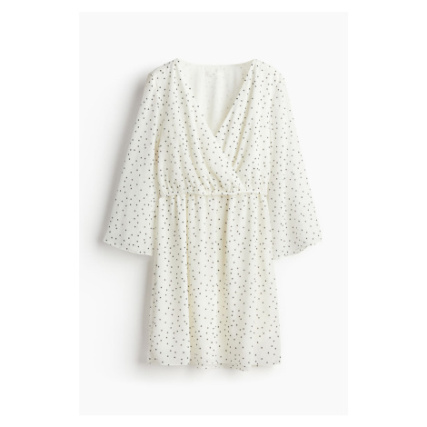 H & M - MAMA Šifonové šaty na kojení - bílá H&M