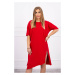 Oversize šaty červené