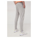 Kalhoty Reebok HA9021 pánské, šedá barva, melanžové