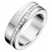 Calvin Klein Ocelový prsten s krystaly Hook KJ06MR0402 50 mm