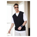 26088 Dewberry V-Neck Mens Sweater-BLACK