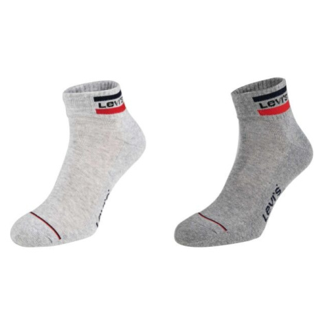 Levi's&reg; MID CUT SPRTWR LOGO 2P Ponožky, šedá, velikost Levi´s