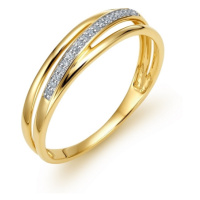 Zlatý prsten s diamanty Lamour Diamonds JR10352Y + dárek zdarma