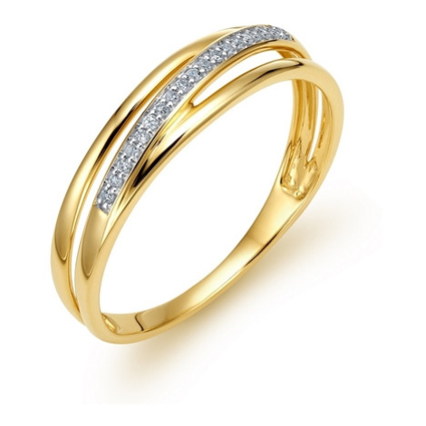 Zlatý prsten s diamanty Lamour Diamonds JR10352Y + dárek zdarma L´amour