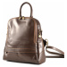 Klasický dámský kabelko-batoh kožený tmavě hnědý, 29 x 11 x 33 (6516-93)